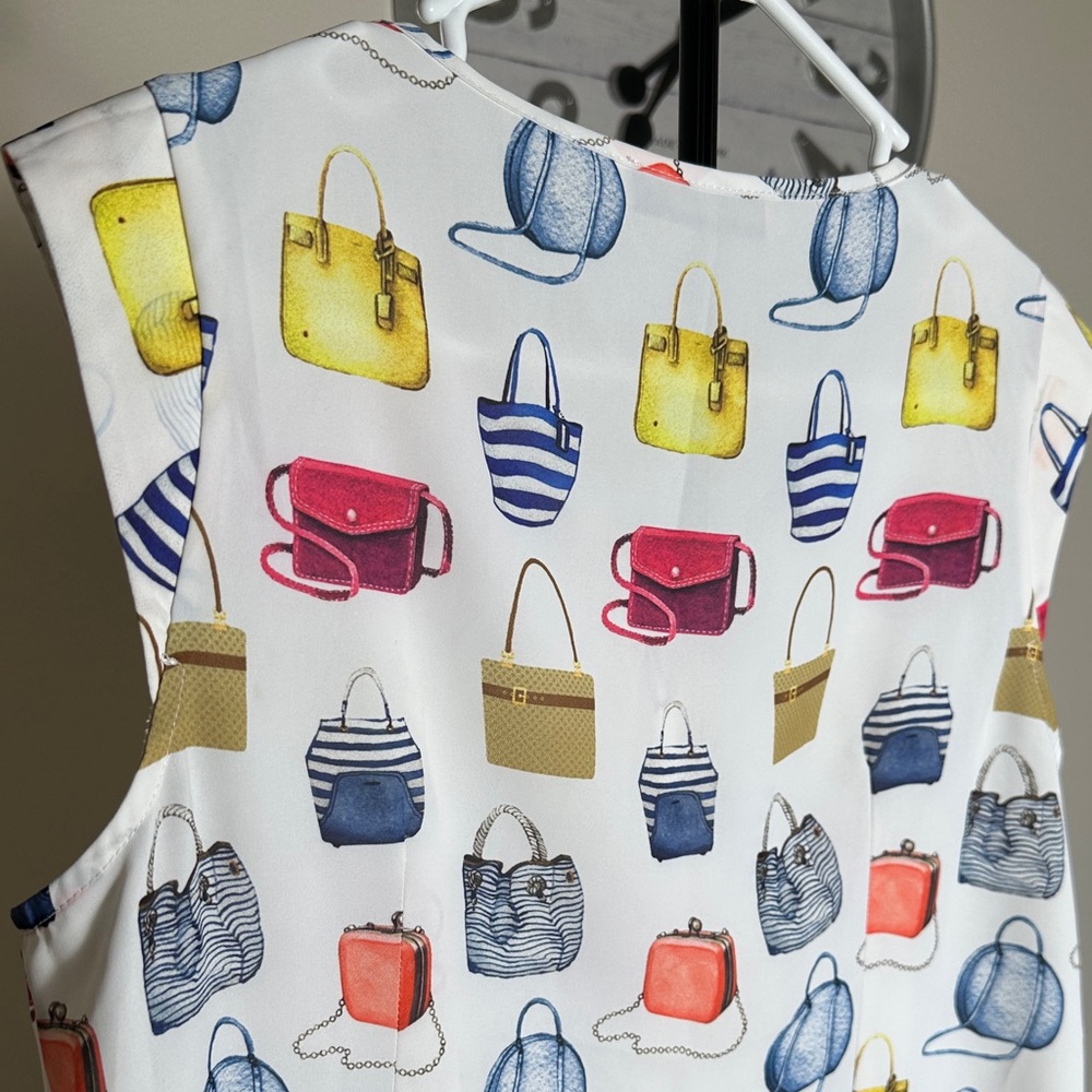 Patterned Sleeveless Blouse - Multicolor - image 3